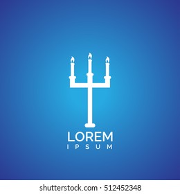 candelabra icon. icon design