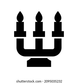 candelabra icon or logo isolated sign symbol vector illustration - high quality black style vector icons
