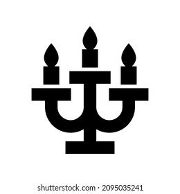 candelabra icon or logo isolated sign symbol vector illustration - high quality black style vector icons
