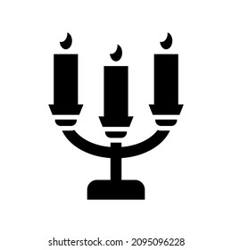 candelabra icon or logo isolated sign symbol vector illustration - high quality black style vector icons

