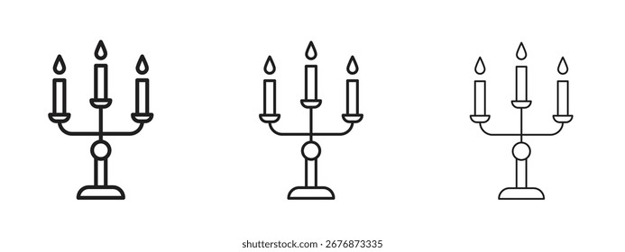 Icono de candelabro. Ilustración de elemento simple. Puede ser utilizado para el Web y el móvil.
