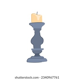 candelabrum candlestick holder cartoon. fragrance bearish, accessories bullish, antique market candelabrum candlestick holder sign. isolated symbol vector illustration