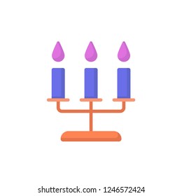candelabrum icon vector flat style design