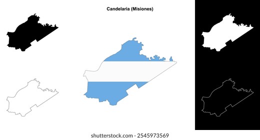 Conjunto de mapas do departamento de Candelaria (Misiones)