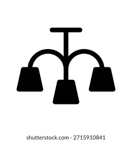 Ilustración de diseño de símbolo de Vector de icono de candelier