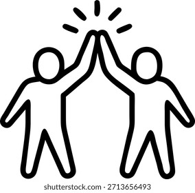 Candid High Five Between Colleagues After a Meeting concept as A candid capture of two colleagues sharing a high five after completing a brainstorming session. The environment is filled with energy and creativity making it an ideal visual for text about team success creative collaboration and workplace innovation. in Photo Stock Concept , copy space for advertisement or banner with Photo Realistic as high Quality Detail --ar 7:2