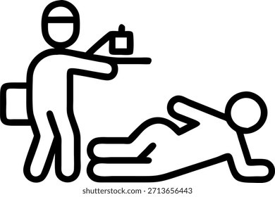 Imagen sincera de un paramédico que asiste en una situación de emergencia. Concepto como una toma de la vida real que captura a un paramédico que brinda atención urgente a un paciente en el lugar de una emergencia. La cámara destaca la urgencia y dedicación de los profesionales de la salud en momentos críticos. en Photo Stock Concept, espacio de copia para publicidad o Anuncio con Photo Realistic como detalle de alta calidad --ar 7:2