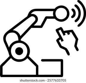 Candid photo of operator adjusting AI powered machinery in factory with copy space concept as A candid photo of an operator adjusting AI powered machinery in a manufacturing plant