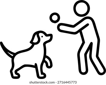 Candid Puppy Playtime in Backyard Konzept als eine unverblümte Aufnahme eines Welpen spielen holen mit seinem Besitzer im Hinterhof. Die fröhlichen Ausdrücke und die spielerische Energie werden eingefangen und betonen die Liebe und Sorgfalt, die dem Welpen während der Spielzeit gegeben wird. in Foto Stock Concept , Kopienraum für Werbung oder Banner mit Foto Realistic als hochwertiges Detail —ar 7:2