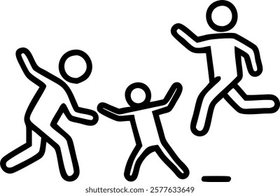 Candid Shot of Family Playing Tag on the Beach concept as A candid photograph of a family energetically playing tag on the beach. Their laughter and movement capture the excitement