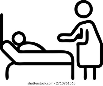Foto sincera de una enfermera que vigila a un paciente durante el turno de noche. concepto como una Imagen natural que captura a una enfermera que vigila silenciosamente a un paciente en una habitación hospitalaria con poca luz durante el turno de noche. La cámara destaca la dedicación y la vigilancia de los trabajadores de la salud durante todas las horas. en Photo Stock Concept, espacio de copia para publicidad o Anuncio con Photo Realistic como detalle de alta calidad --ar 7:2