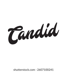 Candid text on white background. - Powered by Shutterstock - Get 15% off with code: PIKWIZARD15