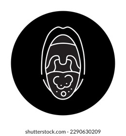 Candida color line icon. Human diseases. Pictogram for web page, mobile app, promo.