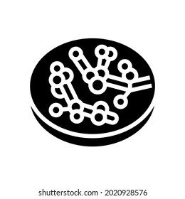 candida fungi albicans glyph icon vector. candida fungi albicans sign. isolated contour symbol black illustration
