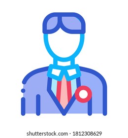 Candidate Appearance Icon Vector. Outline Candidate Appearance Sign. Isolated Contour Symbol Illustration