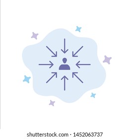 Candidate, Choice, Choose, Focus, Selection Blue Icon on Abstract Cloud Background
