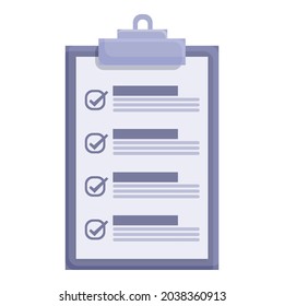 Vector de caricatura del icono del portapapeles de candidatos. Personal empleado. Talento laboral