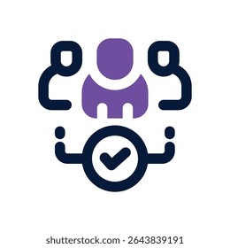 ícone duotônico candidato. Ícone vetorial moderno e elegante para sites, aplicativos móveis, materiais de marketing e design corporativo. Totalmente dimensionável e pronto para uso.