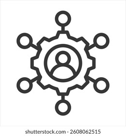 Candidate Experience Outline Icon Vector Illustration