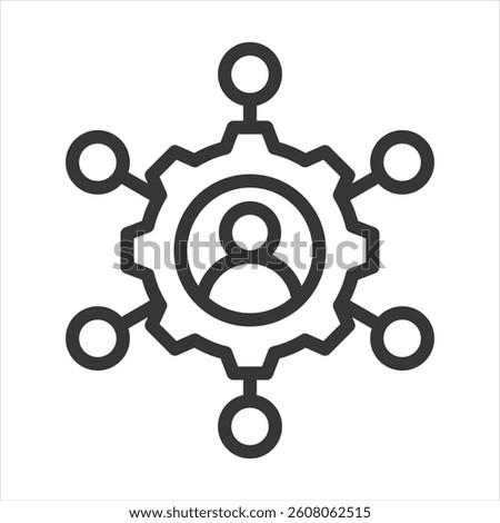 Candidate Experience Outline Icon Vector Illustration