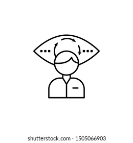 Candidate, eye, recruitment icon. Element of recruitment thin line icon