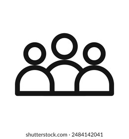 Icono del candidato signo de Vector blanco y negro