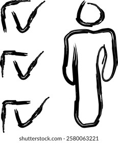 candidate icon in Doodle style
