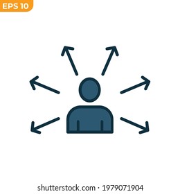 candidate icon. hiring symbol template for graphic and web design collection logo vector illustration