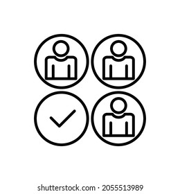 Kandidatensymbol Vektorgrafik des Kandidaten. 