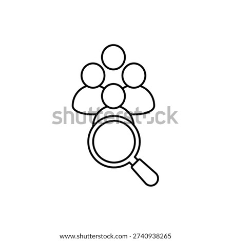 Candidate icon, isolated on white background.