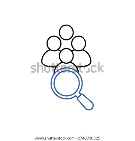 Candidate icon, isolated on white background.