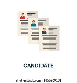 Candidate icon. Simple element from human resources collection. Creative Candidate icon for web design, templates, infographics and more