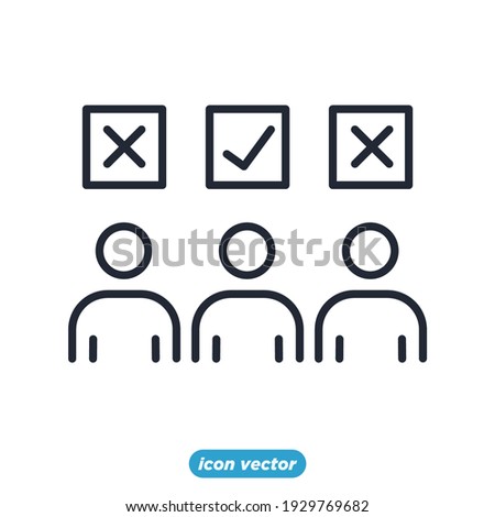 candidate icon. candidate symbol template for graphic and web design collection logo vector illustration