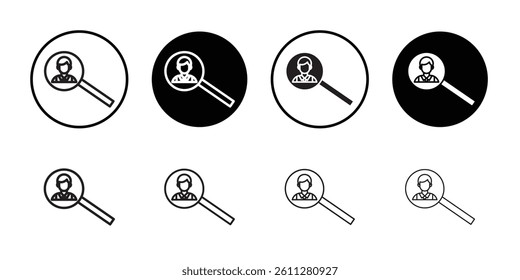 Candidate icon Thin line art collection