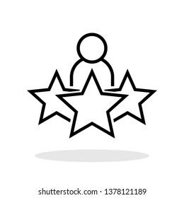 Candidate icon in trendy flat style. Potential candidate symbol for your web site design, logo, app, UI Vector EPS 10. 