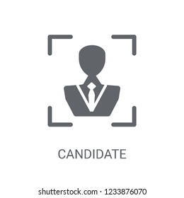 Candidate icon. Trendy Candidate logo concept on white background from Human Resources collection