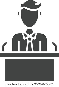 Candidate icon vector image. Suitable for mobile application web application and print media.