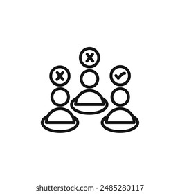 Candidate icon vector set collection for web