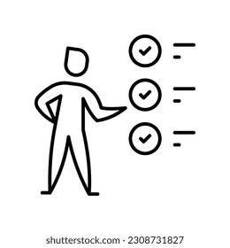 Bewerbersymbol, Vektorgrafik.