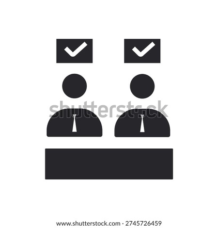 candidate icons outline and Flat Style,transparent background