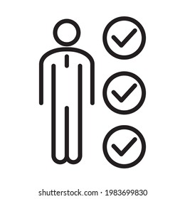 candidate icons. candidate symbol vector elements for infographic web.