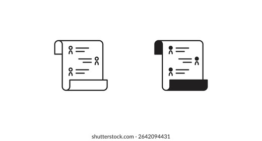 candidate list icon with white background vector stock illustration