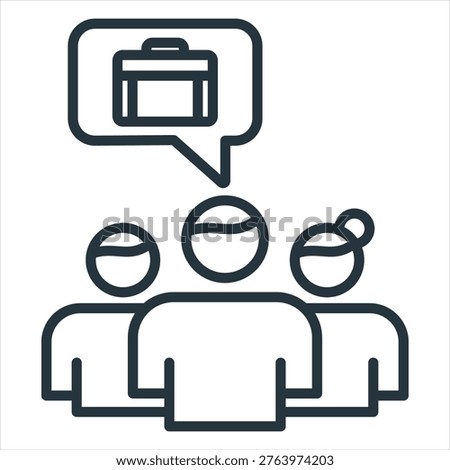 Candidate Outline Icon Style Collection