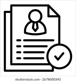 Candidate Profile Icon Element For Design