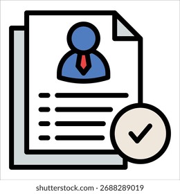 Candidate Profile Icon Element For Design