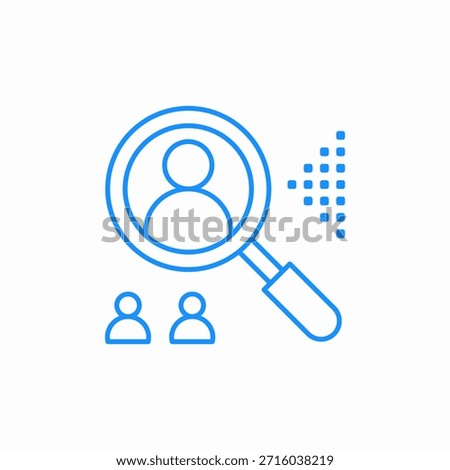 candidate search evaluation icon sign vector