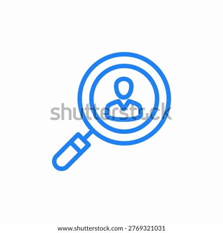 candidate search icon sign vector