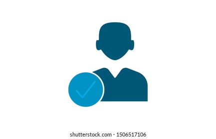 Candidate selected icon vector illustration.