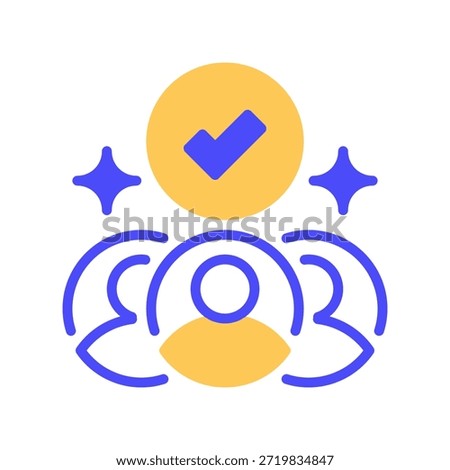 Candidate Selection Line Icon, Outline Symbol for Applicant Choosing, Recruitment Filter, Talent Evaluation, Hiring Decision, and Professional Pick. Vector Sign Icon.