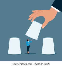 Candidate selection. Modern vector illustration in flat style